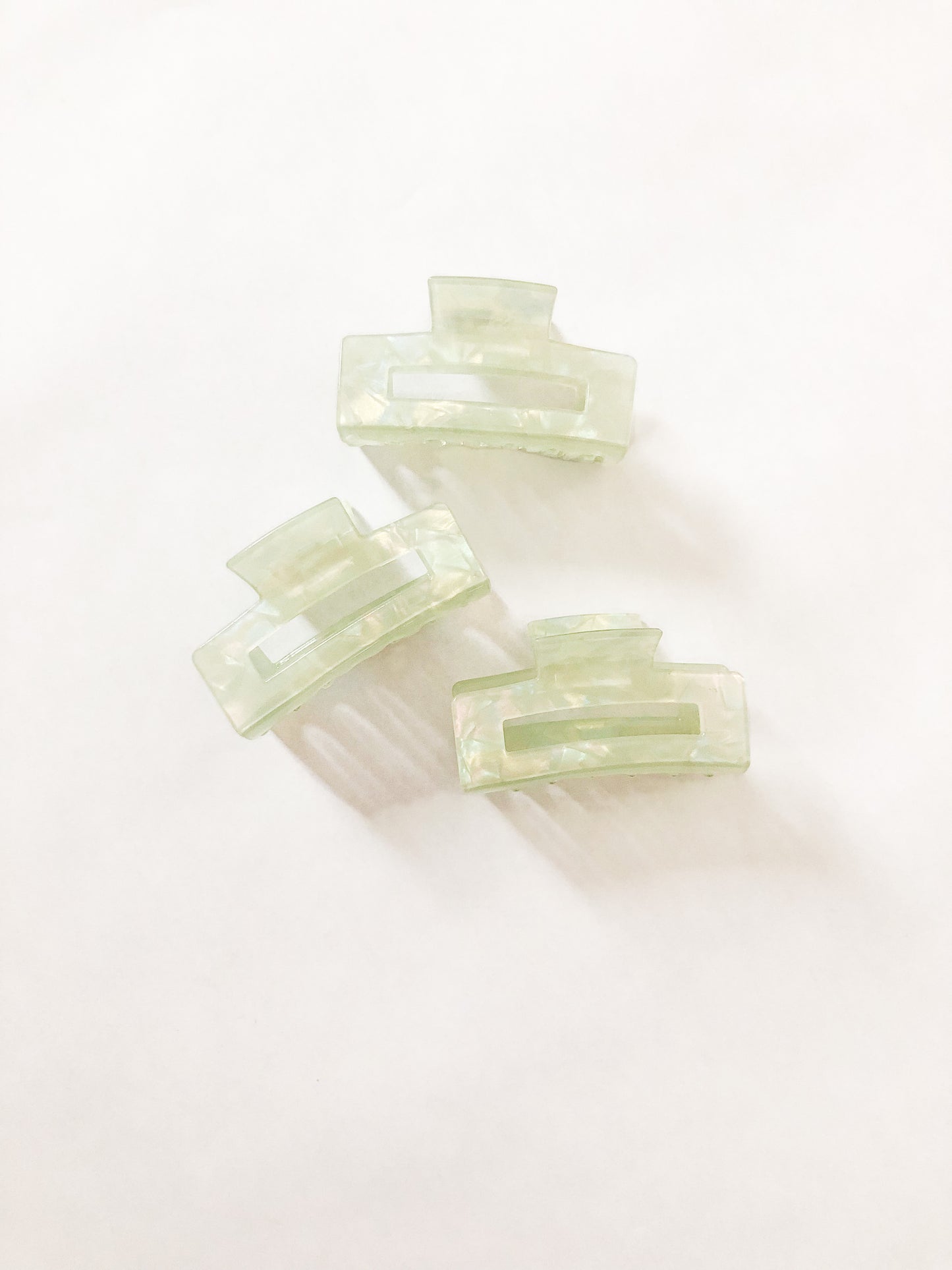 Green Holographic Hair Claw