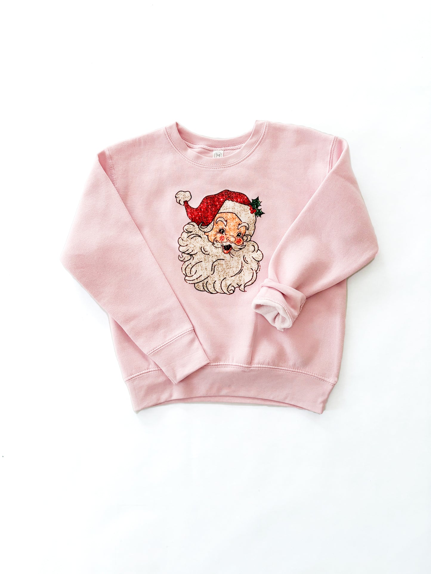 Kids Glitter Santa Sweatshirt