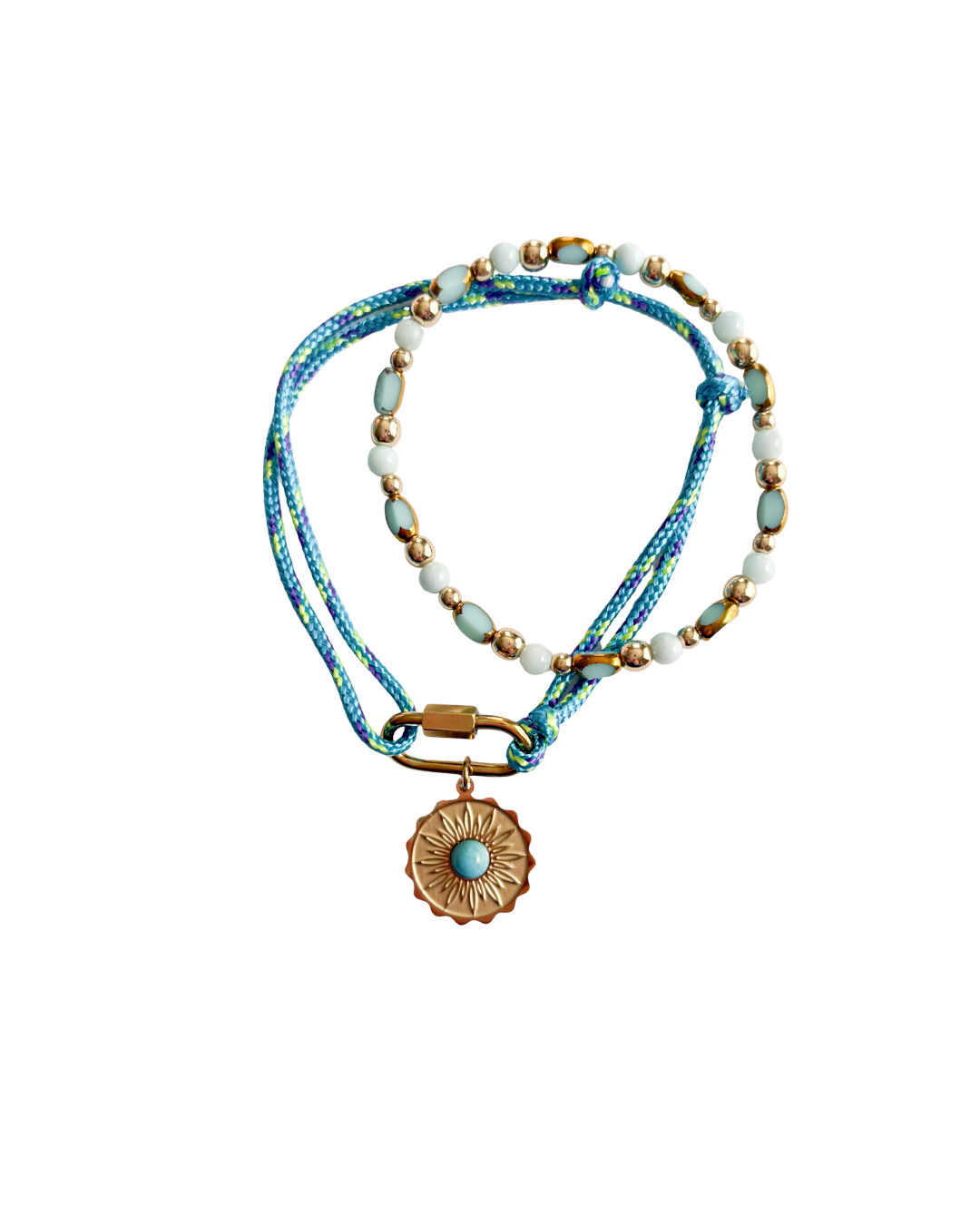 Peacock Green Glass Bracelet