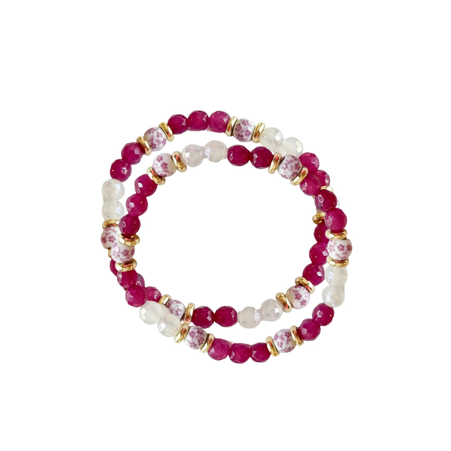 Fuchsia Flower Bracelet