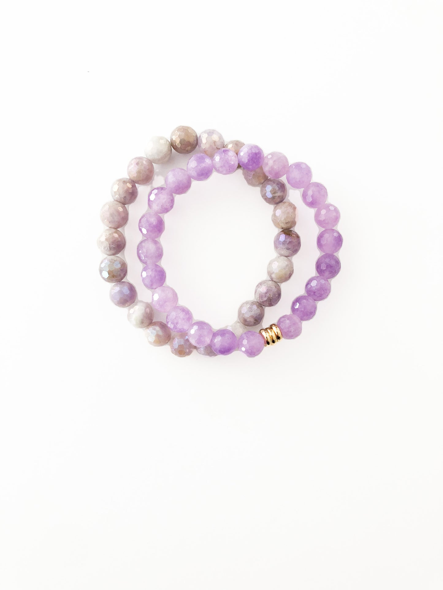 Lavender Faceted Jade