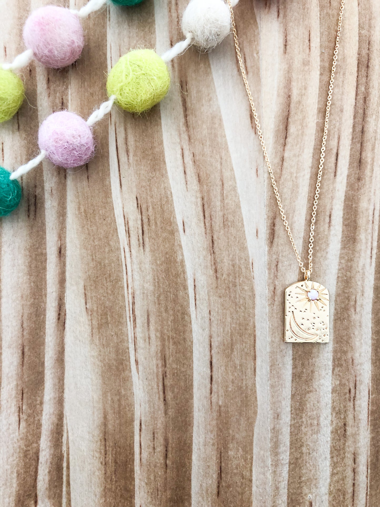 Sun, Moon + Stars Charm