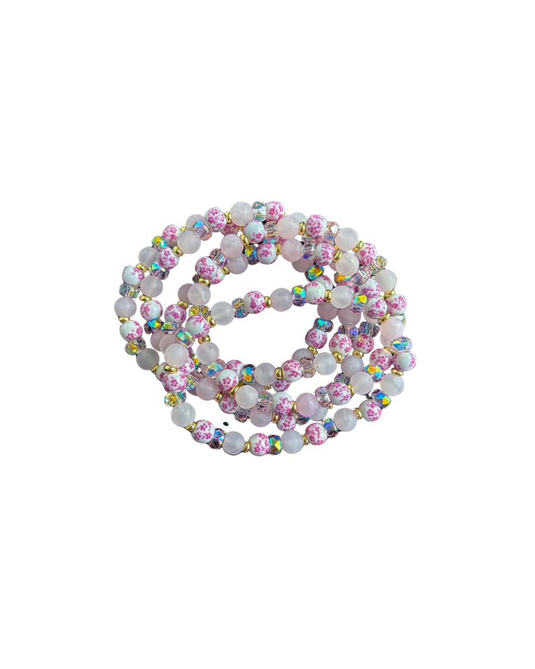 Pink Floral Bracelet