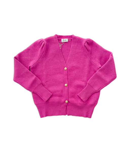 Pink V-neck Cardigan