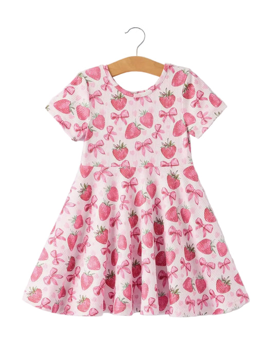 Girls Strawberry Dress