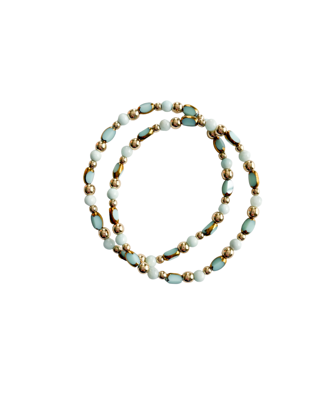 Peacock Green Glass Bracelet