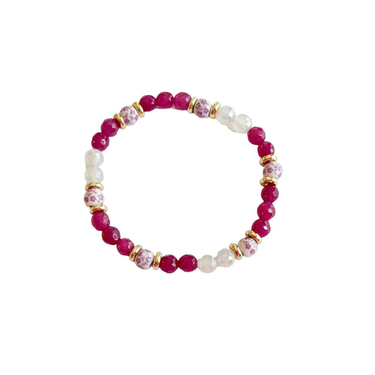 Fuchsia Flower Bracelet