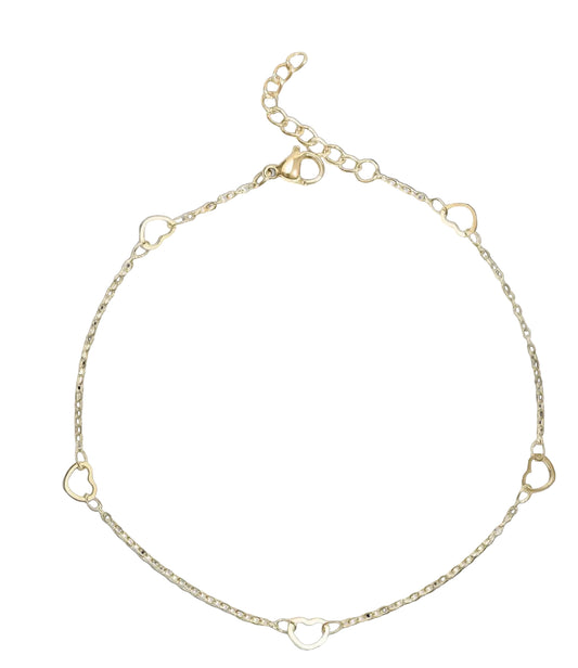 Heart Chain Anklet