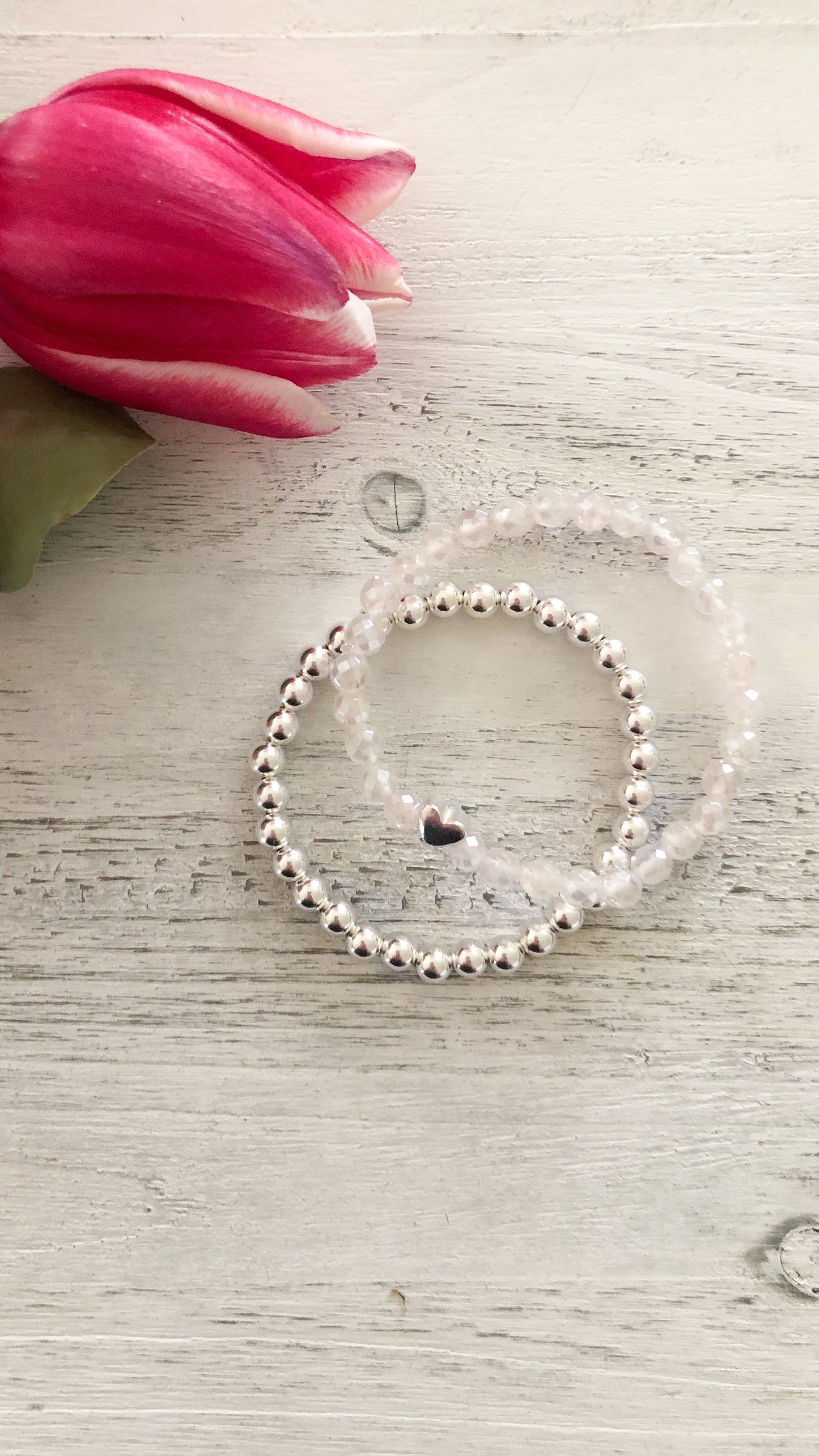 Sterling Silver Rose Quartz